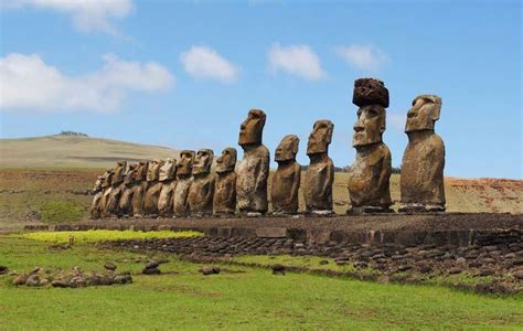 Estatuas Moai De La Isla De Pascua Chile 2023
