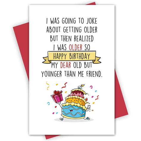 Funny Happy Birthday Card For Friend
