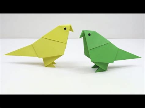 Origami Papağan Yapımı Kağıttan Papağan Kuşu Nasıl Yapılır YouTube
