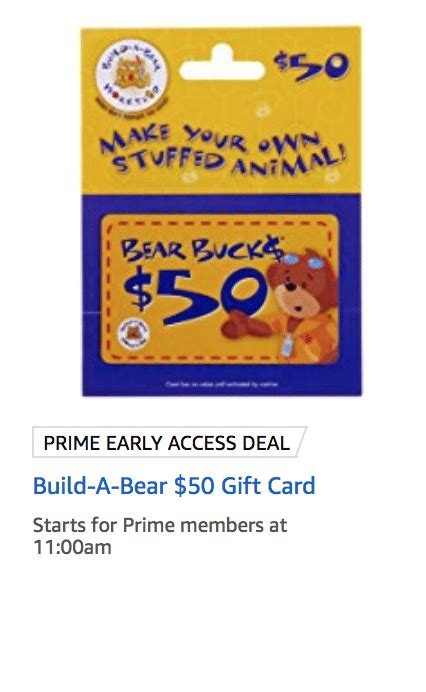 Maybe you would like to learn more about one of these? Expired Amazon: $50 Build-A-Bear Gift Card for $40 ...