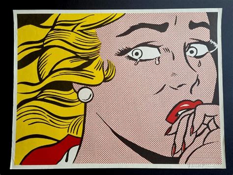 Roy Lichtenstein Crying Girl Offset Lithograph