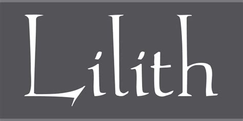 Lilith Font Zillion