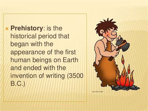 Prehistory