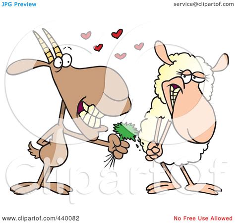 Royalty Free Rf Clip Art Illustration Of A Cartoon Goat
