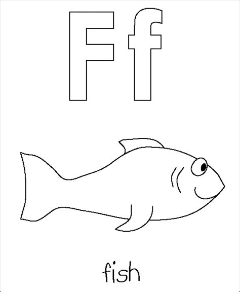 Free Printable Letter F Coloring Page