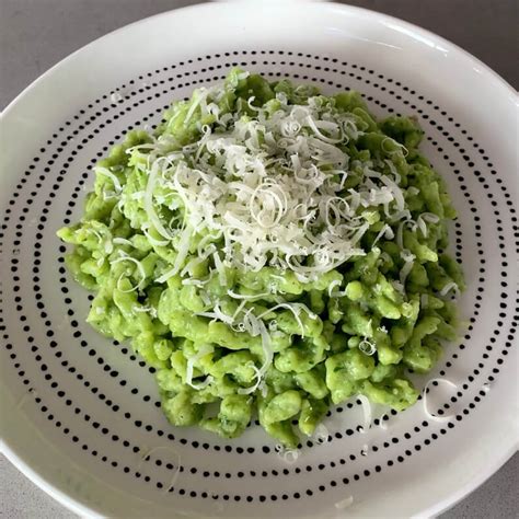 Spinach Spaetzle German Egg Dumplings Mon Mack Food
