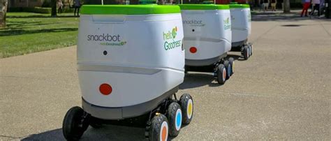 Snackbot Il Robot Che Consegna Snack E Bevande Robot Bevande Snack