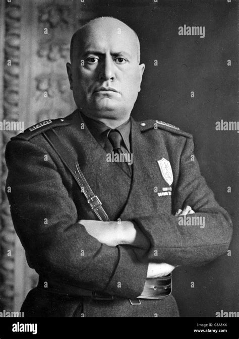 Benito Mussolini 1883 1945 Italian Facist Leader Stock Photo Alamy