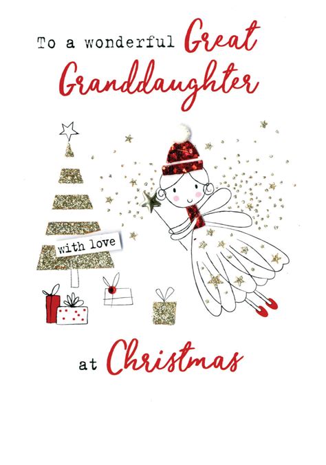 Great Granddaughter Irresistible Christmas Greeting Card Cards