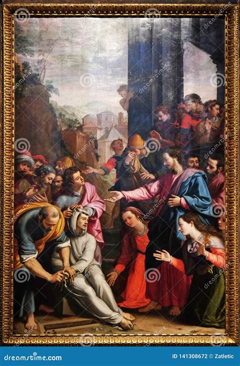 Ressurreição De Lázaro Por Santi Di Tito Igreja De Santa Maria Novella
