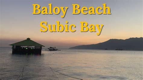 baloy beach barretto subic bay youtube