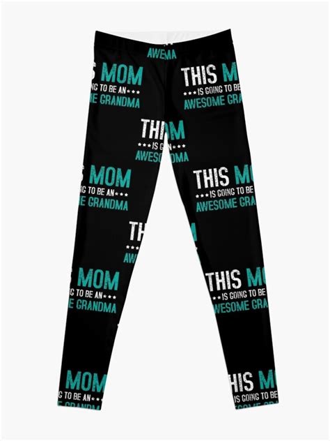 mom mom granny grandmother leggings for sale by 4tomic redbubble