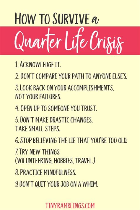 How To Survive A Quarter Life Crisis Tips