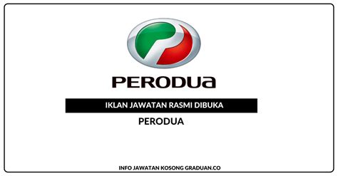 Perodua Jawatan Kosong