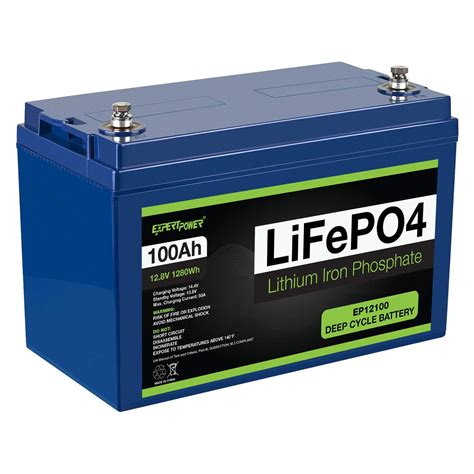 Buy Expertpower 12v 100ah Lithium Lifepo4 Deep Cycle Rechargeable