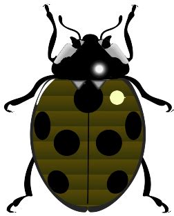 Ze hebben vaak rode, gele, witte, zwarte en oranje kleuren en zijn vaak gestippeld. Lieveheersbeestje-symbool | Vectorafbeelding voor openbaar ...