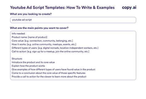 Youtube Ad Script Templates How To Write And Examples