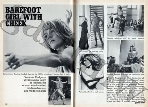 VANESSA REDGRAVE MOVIE PICTORIAL As ISADORA DUNCAN INVENTOR OF MODERN DANCE PicClick