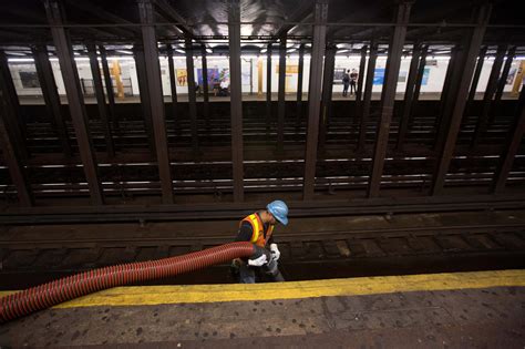 With New Vacuums Mta Workers Make Grimy Subway Tracks Shine The