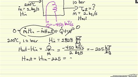 Energy Balance On A Heat Exchanger Youtube