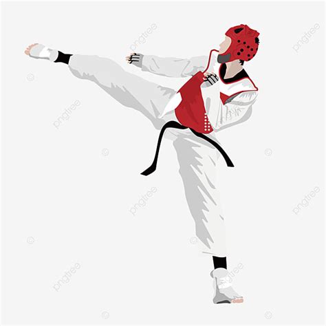 Acción De Taekwondo De Vector Png Taekwondo Artes Marciales Juego