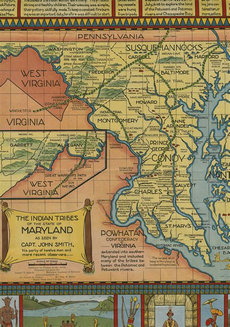 The Indian Tribes Of The State Of Maryland Md Maps Digital