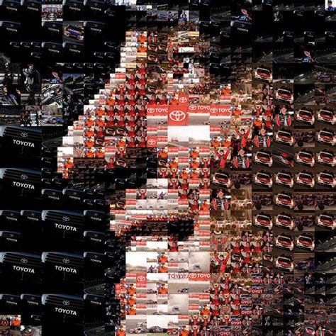 Charis Tsevis Toyota Nascar Racing 2009 Art Photomosaic Mosaic