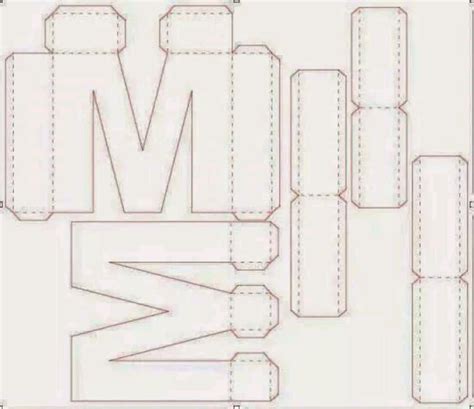 Abecedario Moldes De Letras 3d Para Imprimir Y Recortar Moldes Del