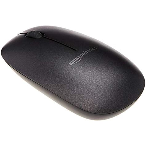 Basics Mice Slim Wireless Bluetooth Mouse Black Computers