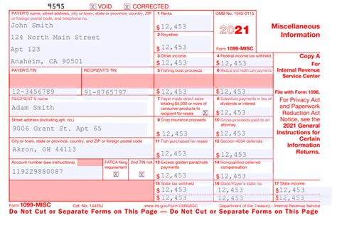 1099 Misc Free Fillable Form Printable Forms Free Online