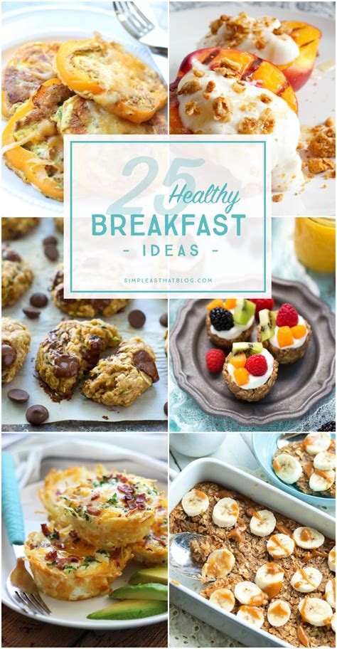 Options range from scramble bowls, hot cereals, and muffins, to omelets and frittatas. 25 Healthy Breakfast Ideas