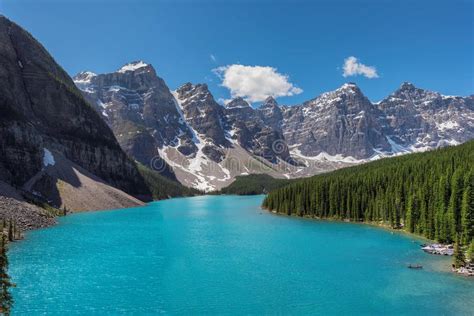 Moraine Lake In Canadian Rockies Canada Stock Photo Image Of