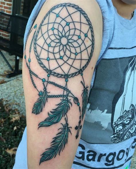Dreamcatcher Tattoos On Forearm With Color