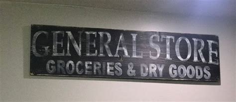 General Store Groceries And Dry Goods Hand Painted Wood Sign Etsy