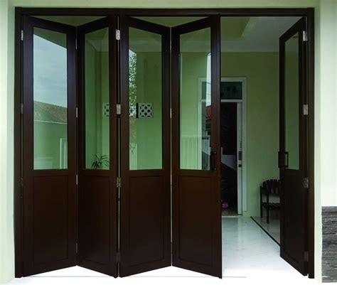 Doors Pintu Lipat Upvc Bercat Duco Acrylic Golden Wood Kaca 5 Mm