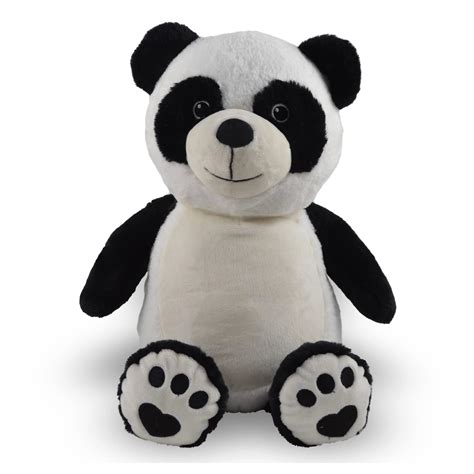 Panda Bear Stuffed Animal Personalized Embroidered Plush Etsy