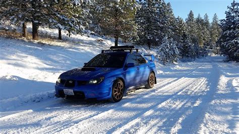 My Slightly Lifted Sti In The Snow Subaru Wrx Sti Impreza Forester