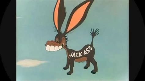 Two Cartoons Meaning The Word Jackass Youtube