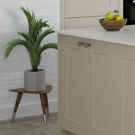 Create A Calm Tranquil Kitchen With The Soft Pebble Colour And Subtle