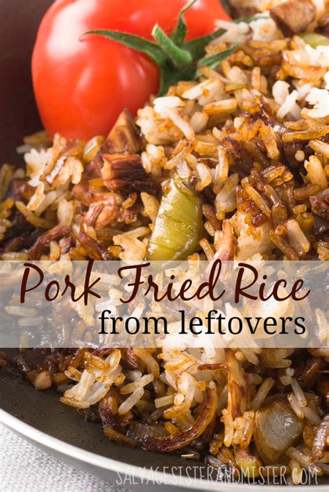 If you've got leftover pork from a sunday roast, give these tasty tacos a try. Fried Rice Using Last Nights Leftovers | Leftover pork ...