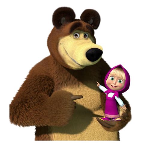The Bear Holding Masha On Arm Masha And The Bear Marsha And The Bear