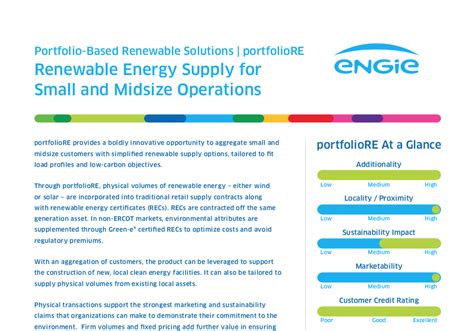 Brochures Engie Resources Commercial Energy Provider