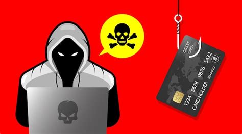 Hacker Criminoso Cibernético Com Laptop Roubando Dados Pessoais Do