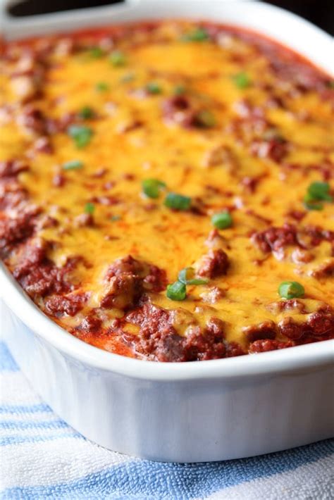 288 calories, 3g fat (1g saturated fat), 63mg cholesterol, 657mg sodium, 28g carbohydrate (8g sugars, 7g fiber), 30g protein. Low Carb Sour Cream Beef Bake | This Gal Cooks
