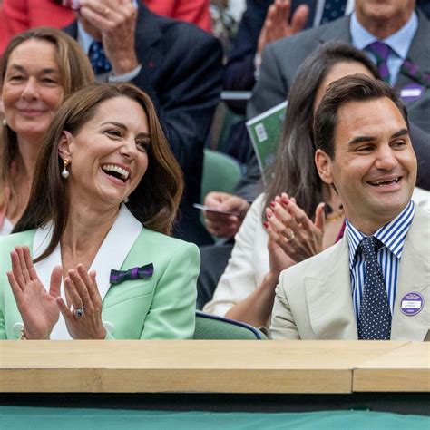 Princess Kate Attends Wimbledon With Roger Federer See The Photos Good Morning America