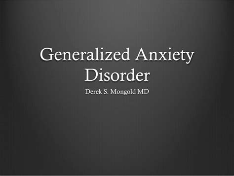 Anxiety Anxiety Disorder Nos