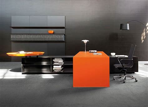 Orange Ceo Desk Order Now From Spaceist Office Interior Design