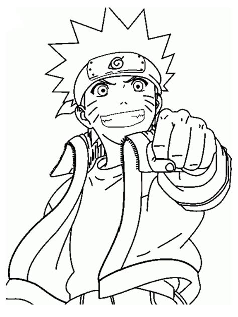 Naruto Uzumaki Colouring Pages Naruto Coloring Pages