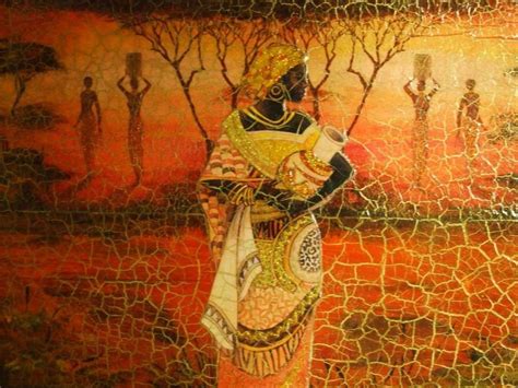 Pinturas Africanos Y Cuadros Africanos Pinturas Africanas Arte De