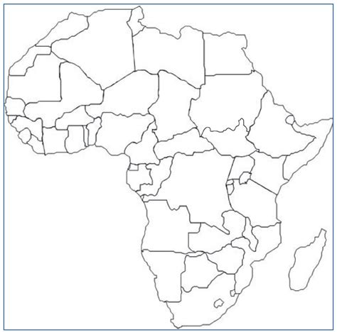 mapa político da áfrica para colorir educa